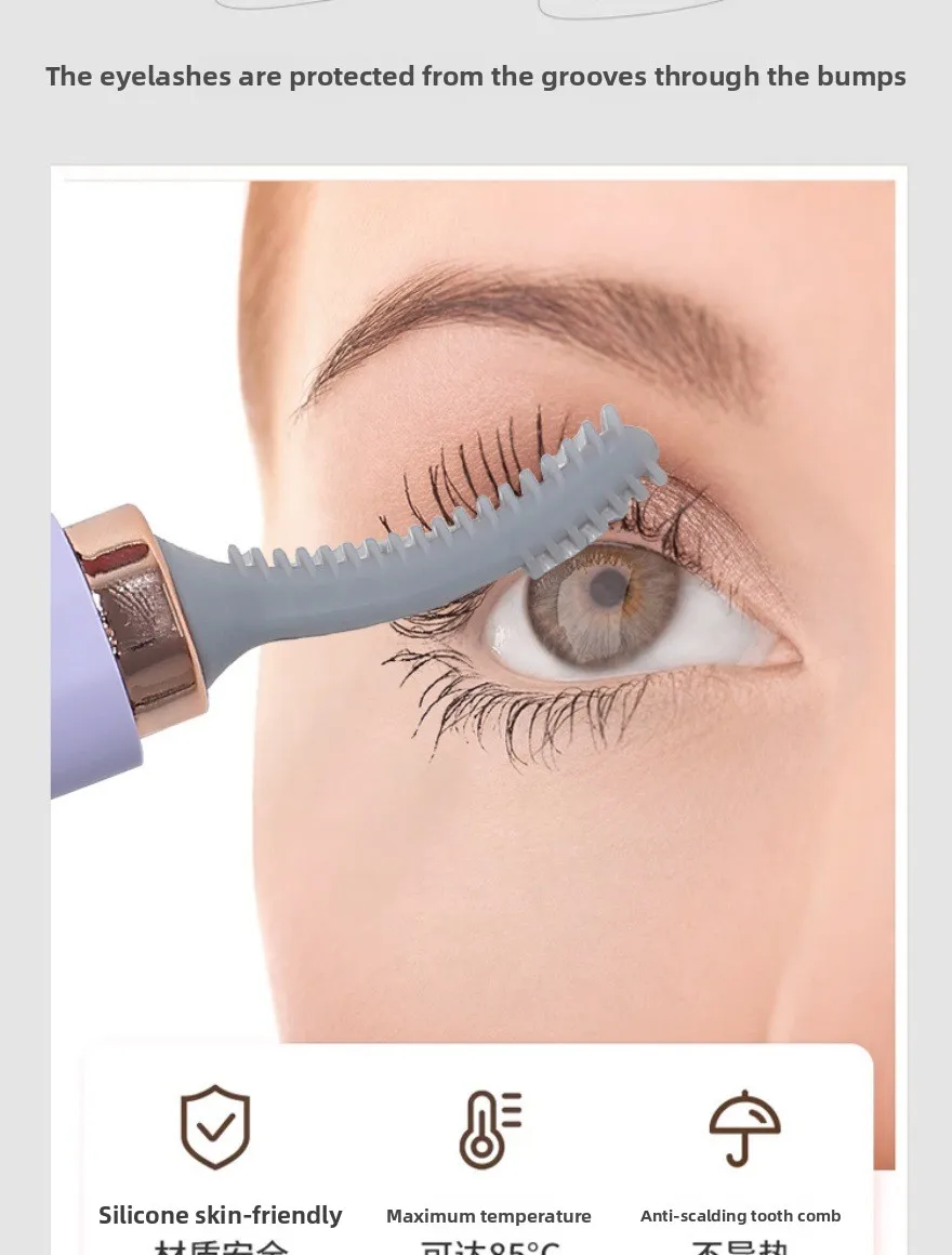 2-in-1 Electric Eyelash Curler and Eyebrow Shaper for Women Trending Household Eyelash Brush