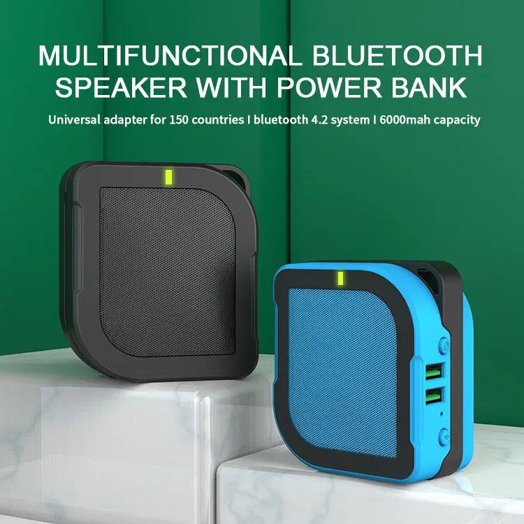 For 2020 Wireless Bluetooth Speaker Outdoor Wireless portable mini speaker waterproof with 3000/6000mAh power bank - ANKUX.COM