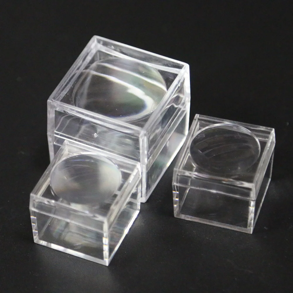 1 Inch Magnifying Box 4x Magnification Acrylic Cube Buy 4x
