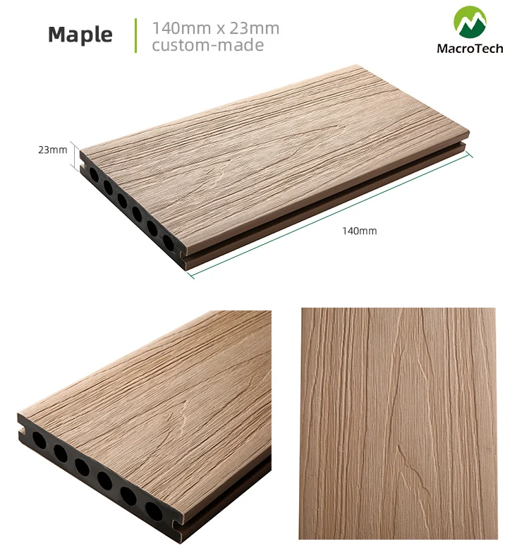Eco-friendly Anti-ultraviolet wood plastic composite floor tile manufacturer