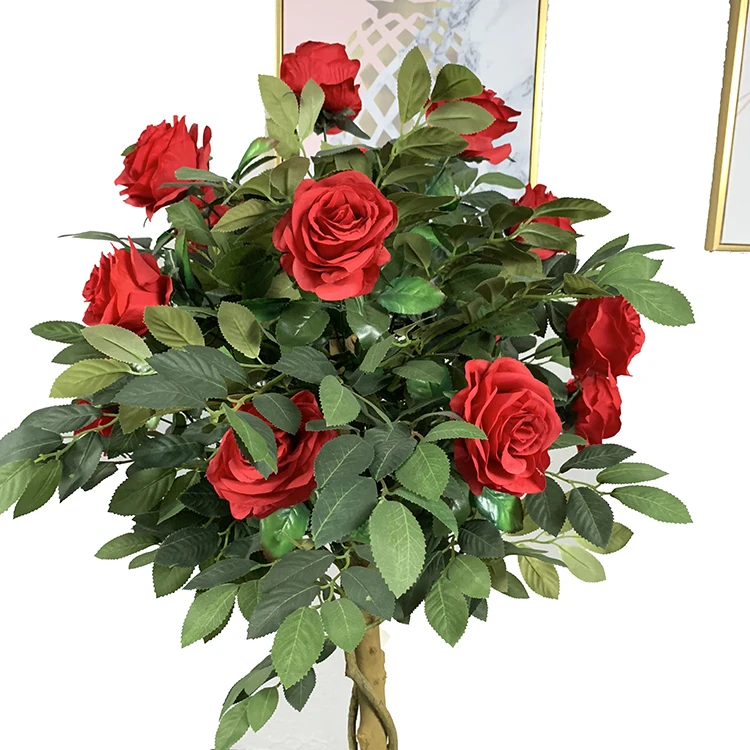 Garden Decoration Rose Flower Tree Artificial Rose Tree Buy