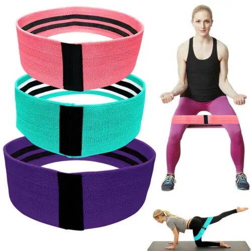 Resistance Bands Hip Circle Fitness Loop Elastic Booty Legs Exercise Glutes Home 