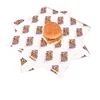 Custom printed logo reusable food sandwich burger packaging wax paper custom shawarma wrapping paper