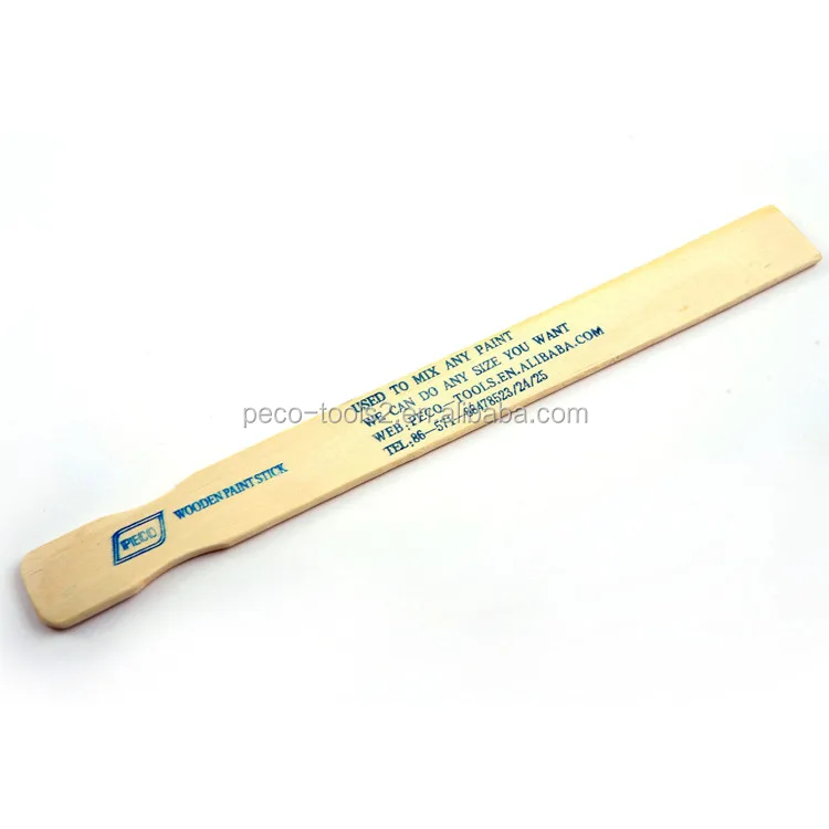 Wooden paint mixing stirrer