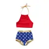 Girl beach wrapped chest swimsuit children's vest clothes