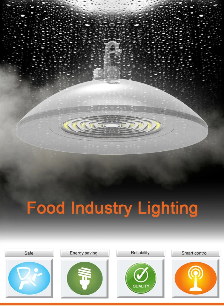CWCE led high bay lighting 15000 lumen zigbee wireless control waterproof anti-fog Anti-oil ufo led highbay for food industrial - ANKUX.COM