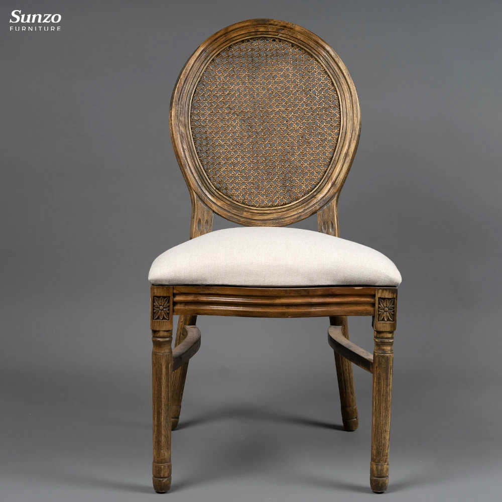 Rattan King Louis Back Side Chair