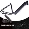 Aluminum Alloy 700c x520 city Road bike frame e-bike frame +mid drive motor conversion kit with electric bicycle battery