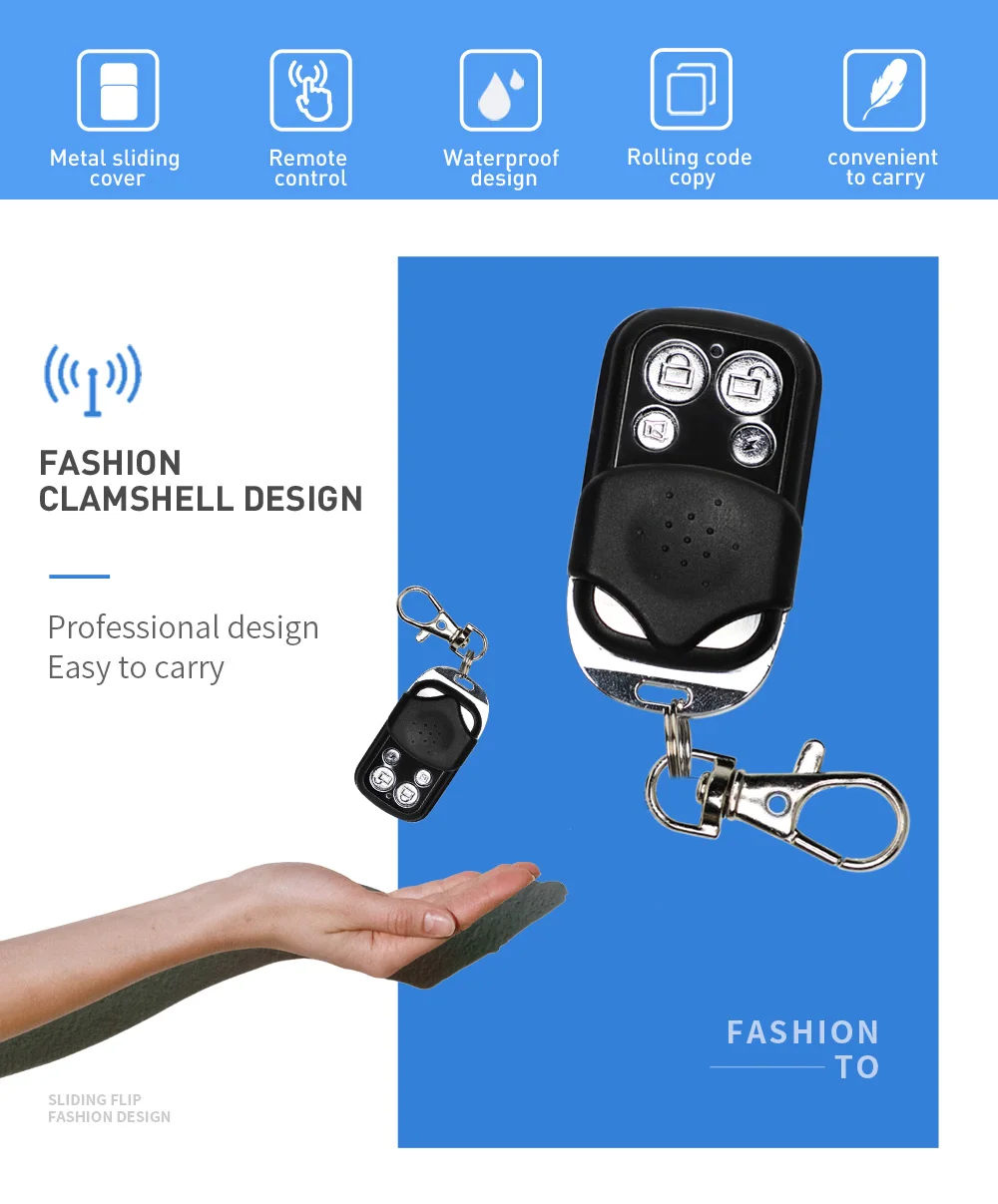 High Quality Universal Remote Key For Car 2 Channel Remote Control Rf