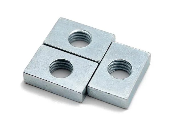 M3 - M20 Galvanized Steel Square Rectangular Nuts