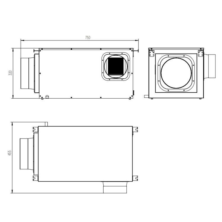 50l/d Ceiling Mounted Dehumidifier With Duct For Home Use Basement