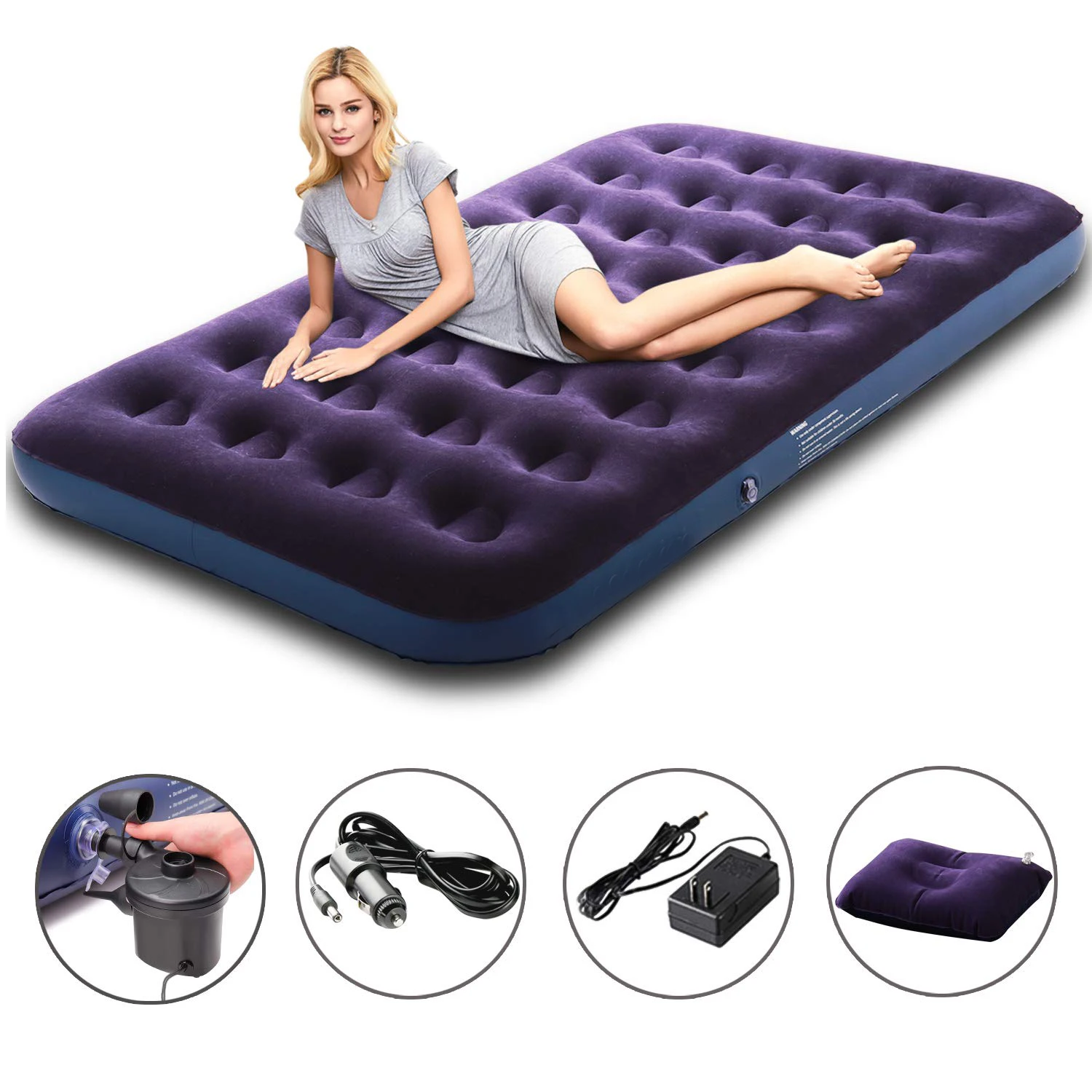 Pvc Custom Air Mattress Inflatable Airbed Comfort Inflatable Sleeping