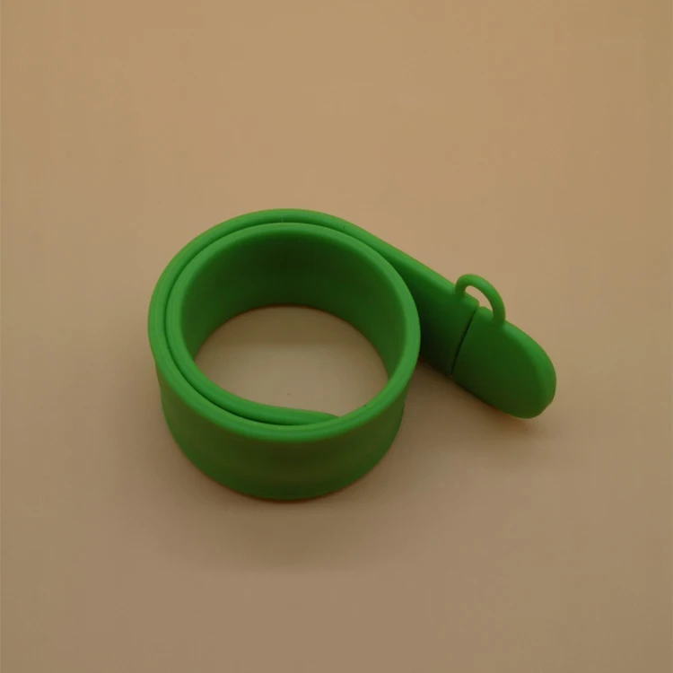 Silicone Bracelet Curly Wrist Band Usb Flashdisk Memory Stick 2.0 3.0 usb flash drive promotion Gift With Printed LOGO Pendrive - ANKUX.COM
