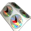 Custom Authenticity Peel Off Hologram Round Double Layer Sticker 3D Laser Label Security Label Sticker Anti Fake 20 mm