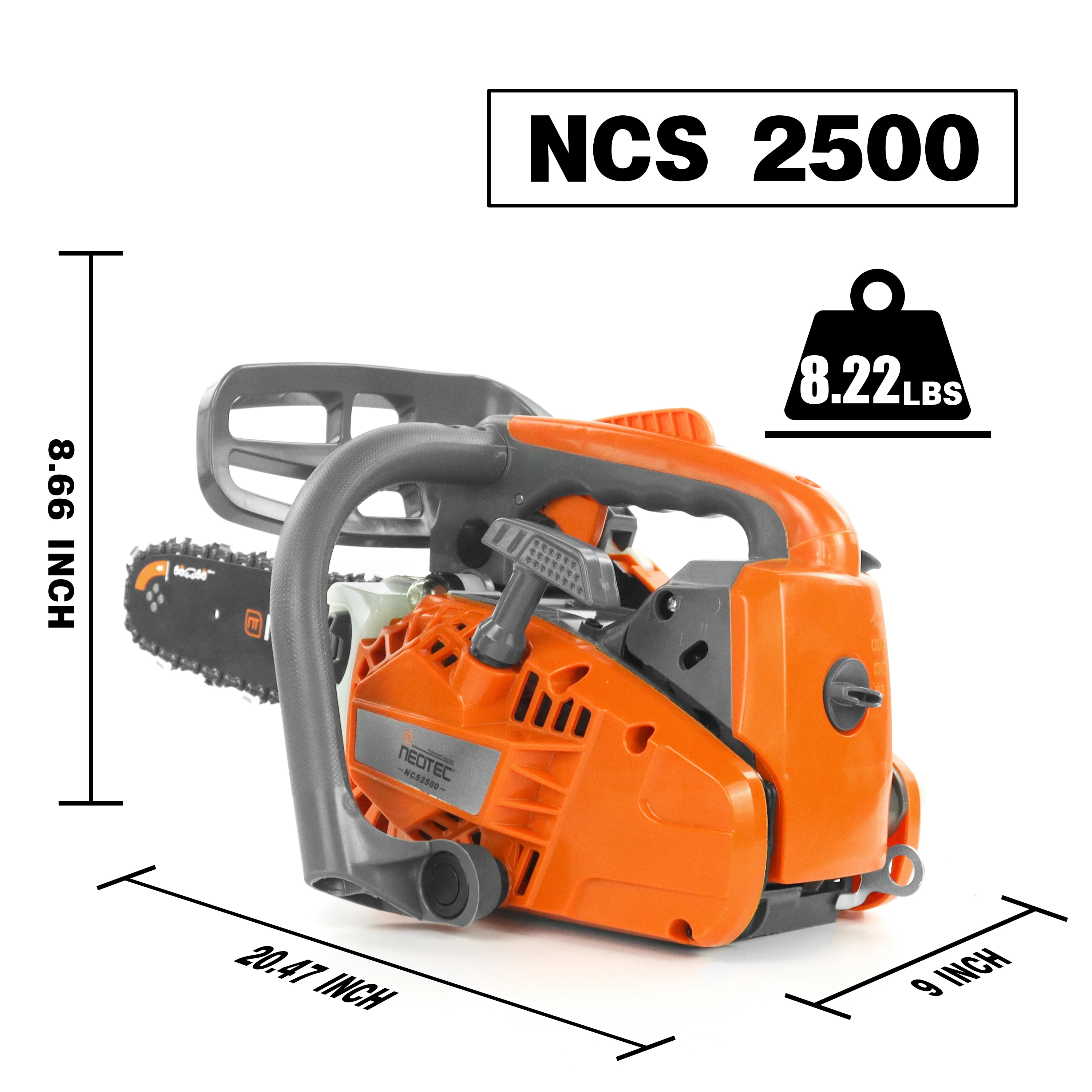Neotec Mini St Ms 2500 25.4cc Chainsaw 612 Inch Brushless Cordless
