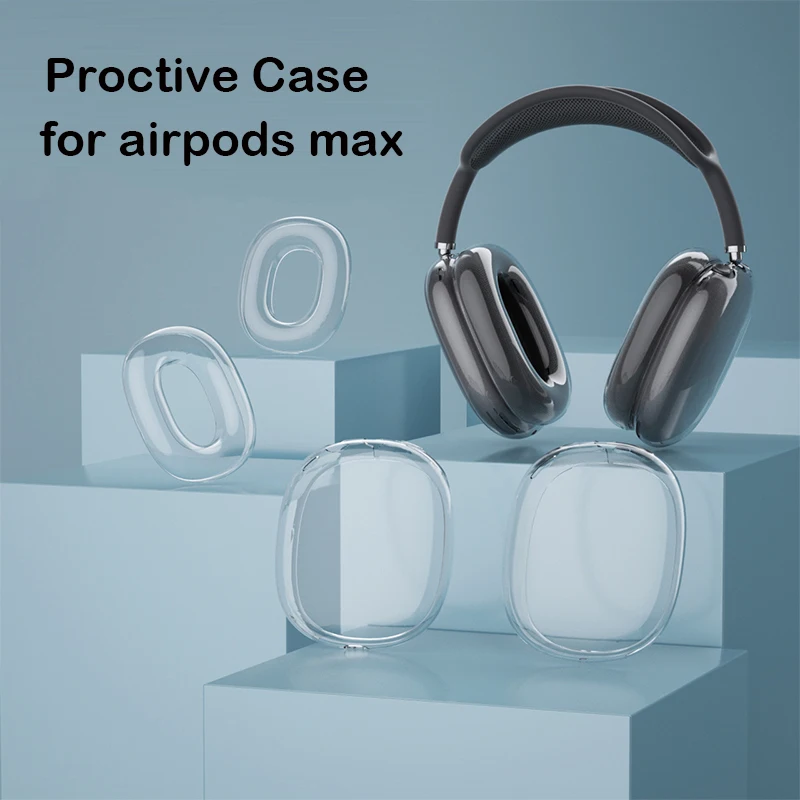 Transparent Cover For Airpods Max Silicone Tpu Protector Cover For