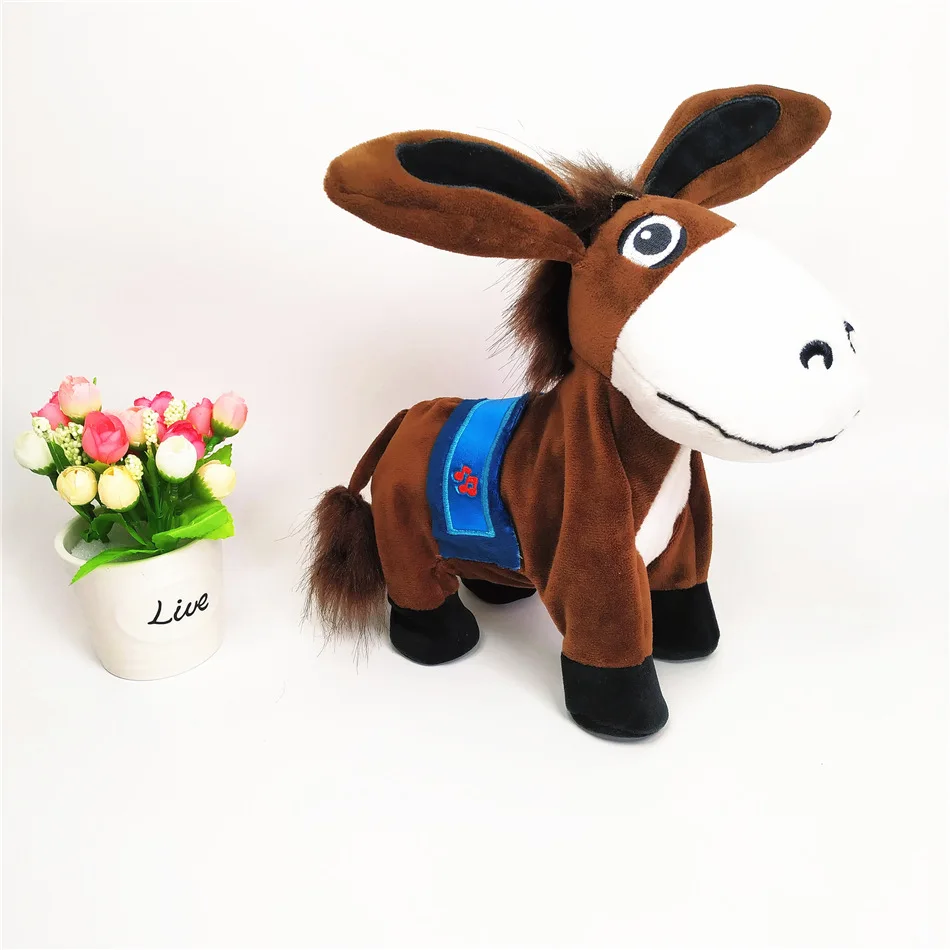 Hot Sale Plush Electric Toy Dancing Singing Plush Animal Musical Donkey