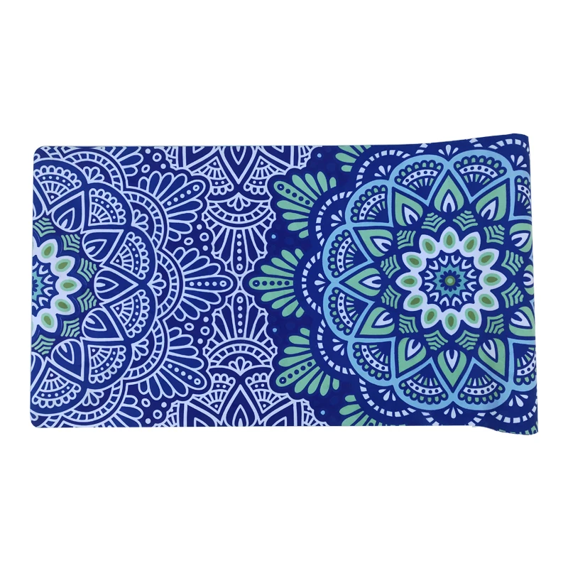 Custom printed logo yoga mat suede ultrathin  portable folding yoga mats