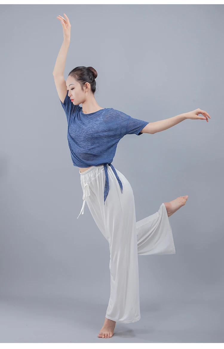 women ballet clothes tops loose side strap classic