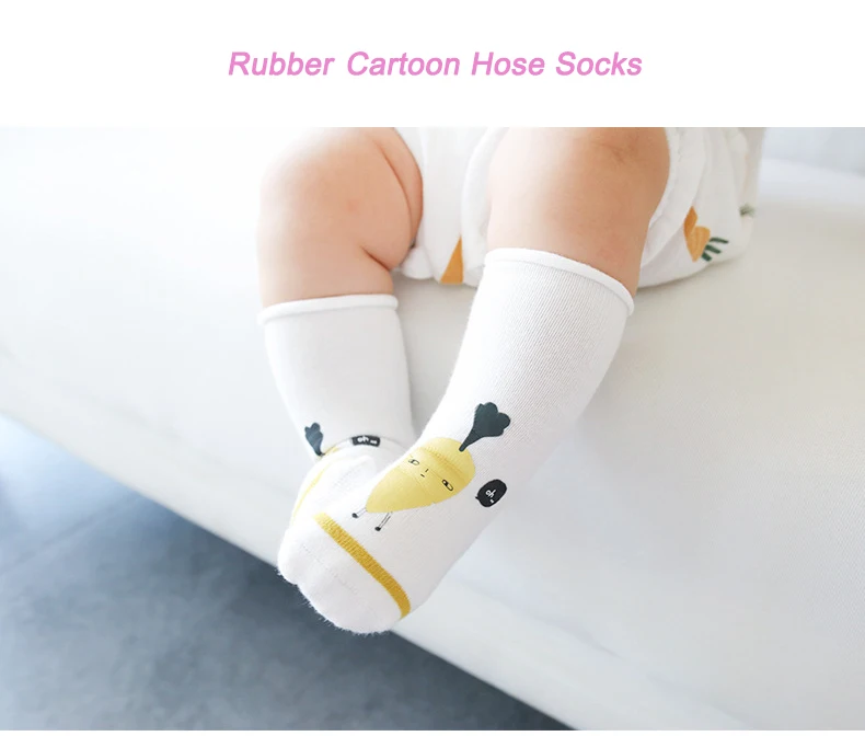 Toddler Baby Boys Girls Cute Rubber Printing Socks Combed