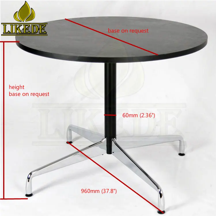 Morden Design Metal Base Banquet Table With Melamine Top for Dining Bedroom Workshop or Hospital Use