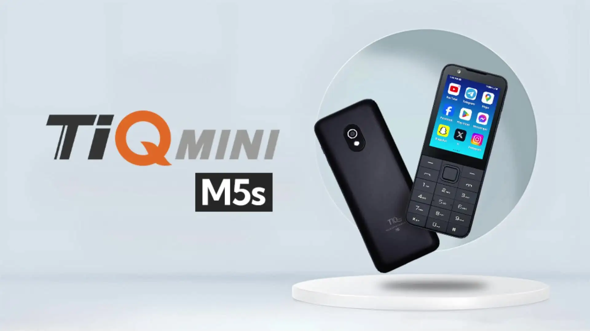 TIQ MINI M5S デュアルSIMカード 送料無料 スマートボタン タッチ