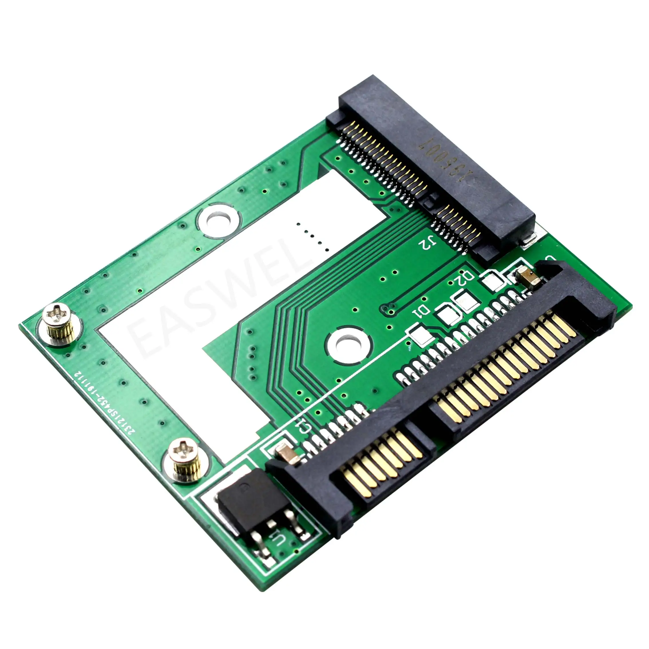 Mini Pcie PCI-E SSD to 2.5" SATA3 Konverter mSATA-SATA Adapter Card Schwarz 