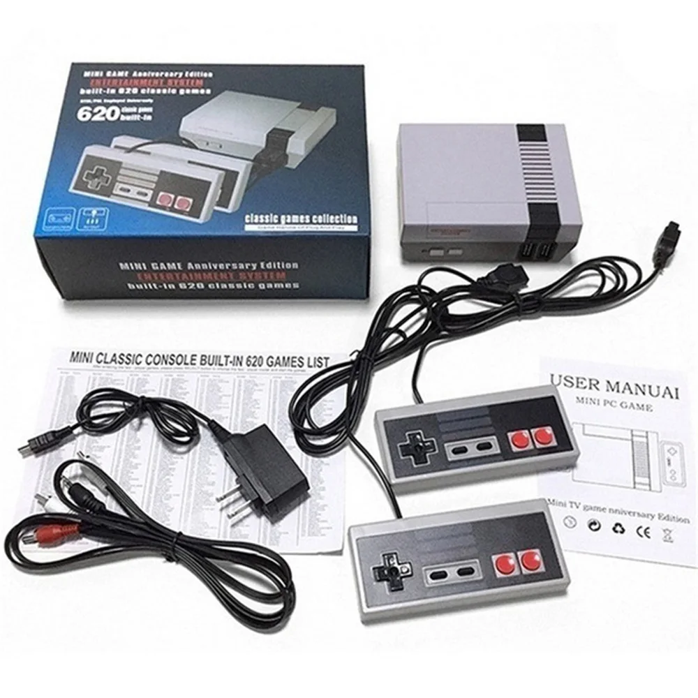 
Mini Family TV Game Console Build-In 620 Gaming Consoles Handheld Player Video Game Console 