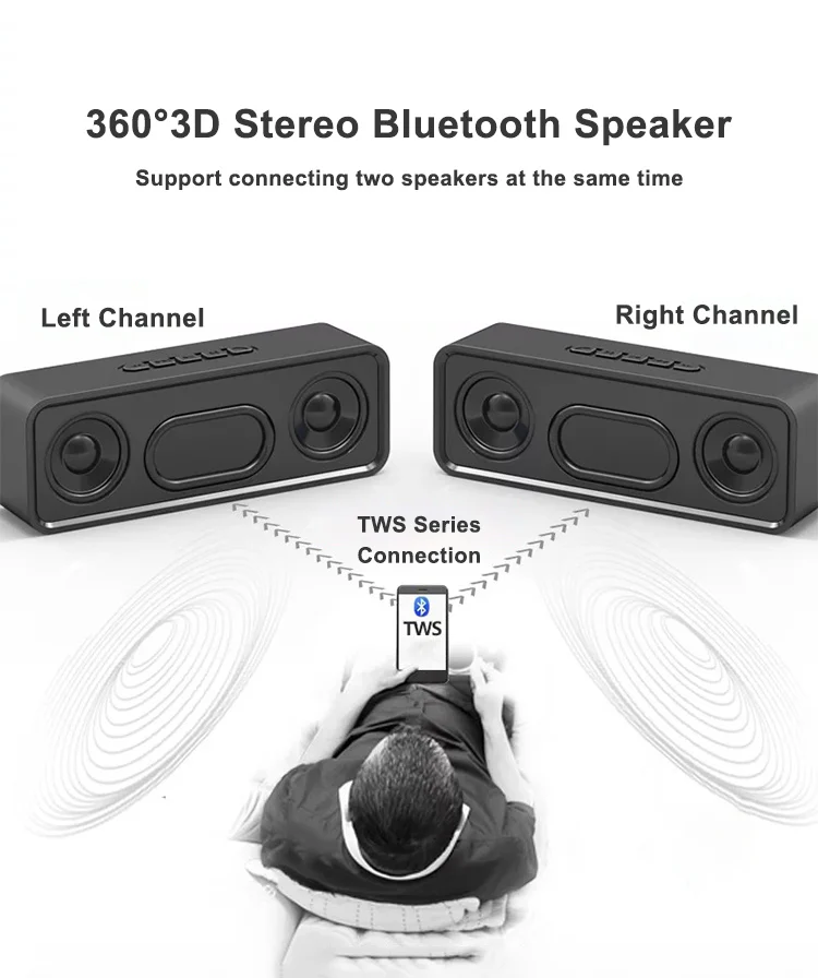 Wholesale 4000mAh Battery 6W Portable Bluetooth Speaker, Big MagicBox mini Wireless Stereo Speakers with Ultra Bass - ANKUX.COM