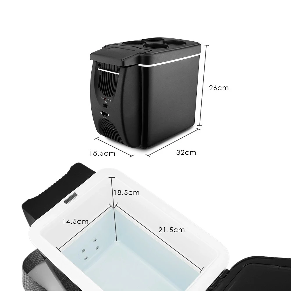 High Quality 12v Mini Fridge Freezer For Car Abs 6l Mini Car Vehicle