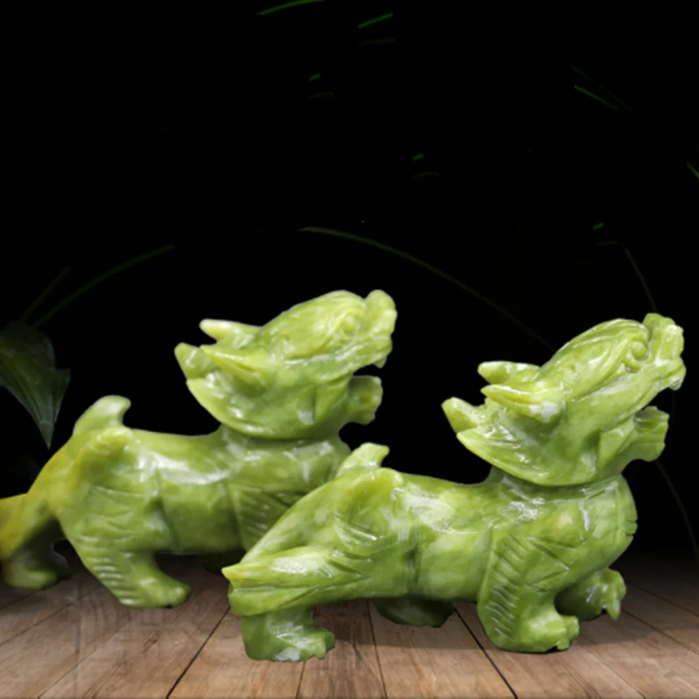 中国玉器动物雕刻神话动物驱走恶灵玉兽繁荣财富 - buy 玉石雕像,玉石