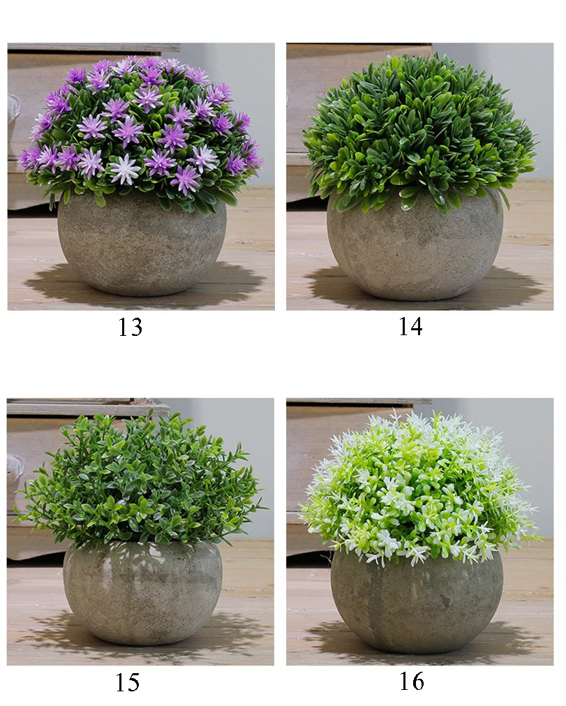 室内装饰用小型人造微型花盆