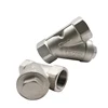BSP NPT Female Thread 300 Mesh Filter Stainless Steel 304 Y Strainer 2"