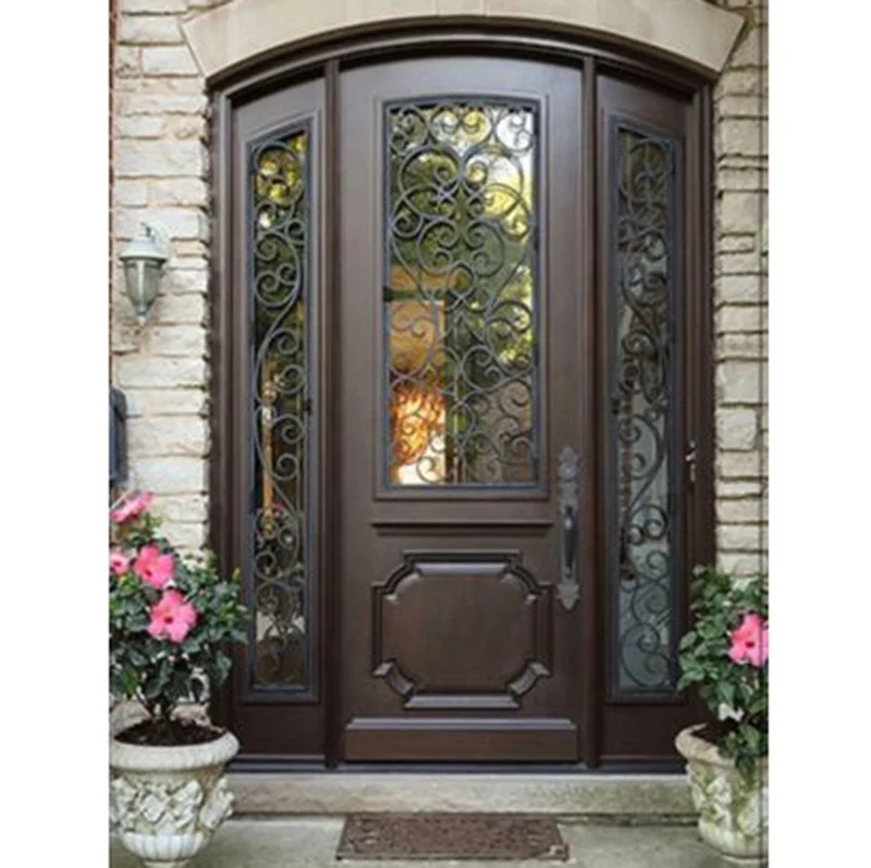 Residential Steel Main Double Entry Iron Door Gym Design Buy