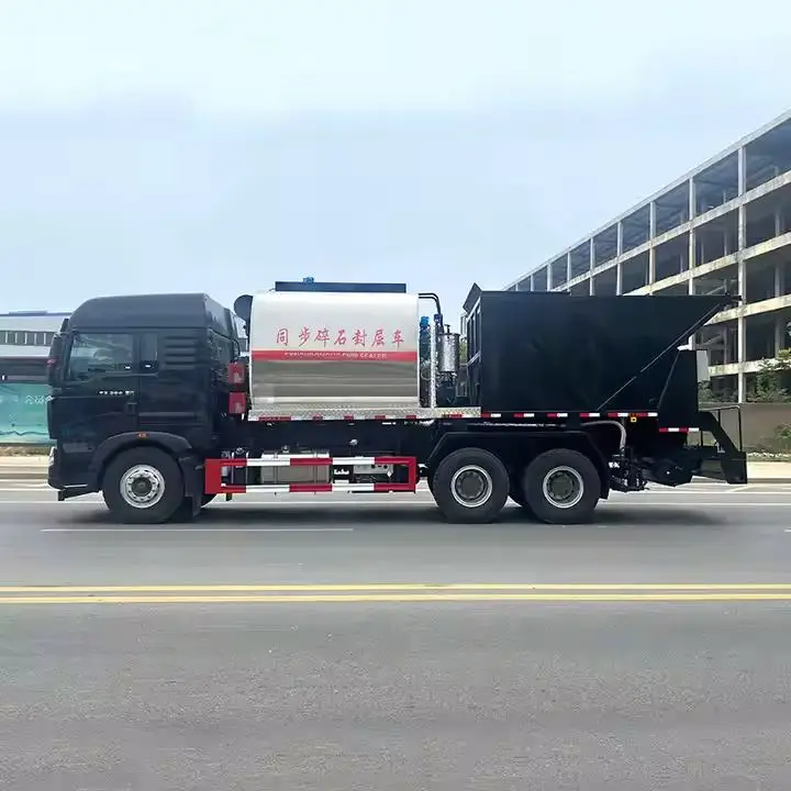 product howo new condition manual transmission diesel powered synchronous gravel seal truck manufacturer price-3