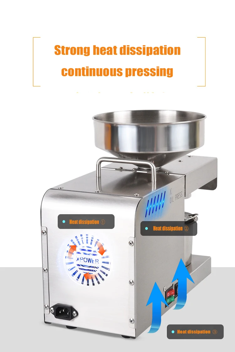 free shipping stainless steel small scale cold press palm coconut sunflower mustard soya bean groundnut oil press machine