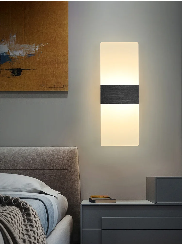 product indoor luxury design decorative home modern led creative wall lamp corridor bedroom bedside wall light-13