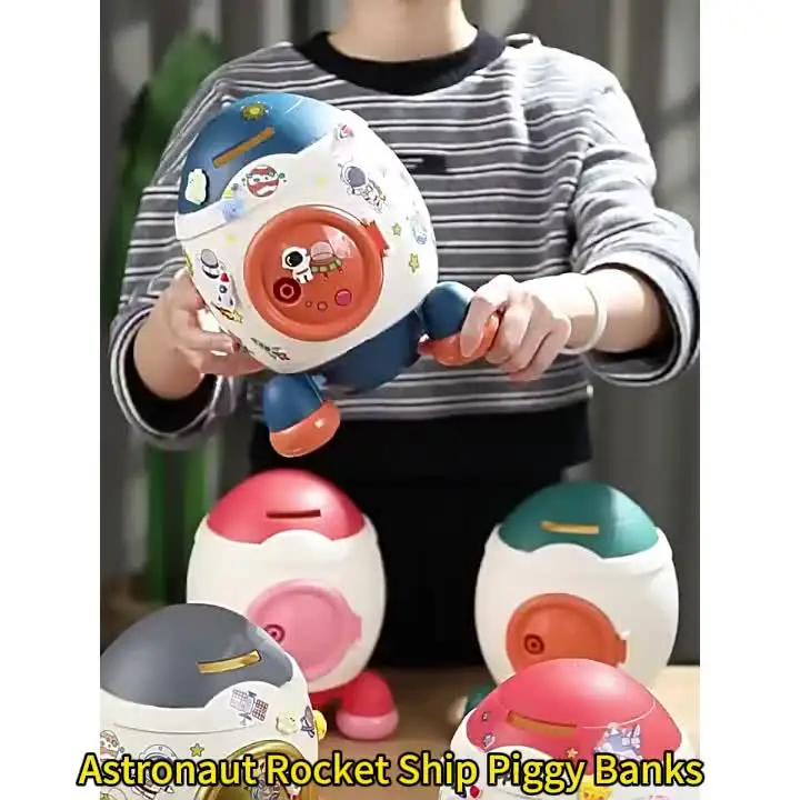 Children Toys Cute Cartoon Cash Coin Can ATM Bank Coin Money Bank