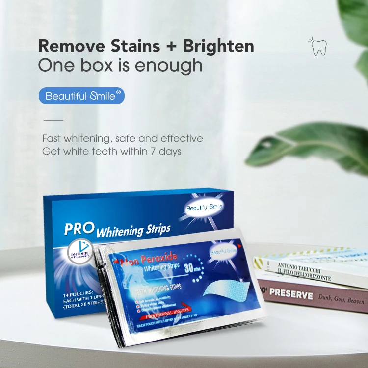 14pairs Teeth Whitening Strips,3d Advanced Bright White Routine Whiter