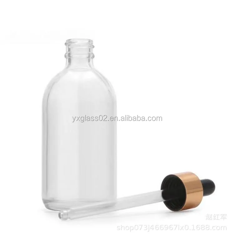 Essential Oil  glass bottle 60ML 100ML  24K Pure dew bottle Dropper bottle supplier