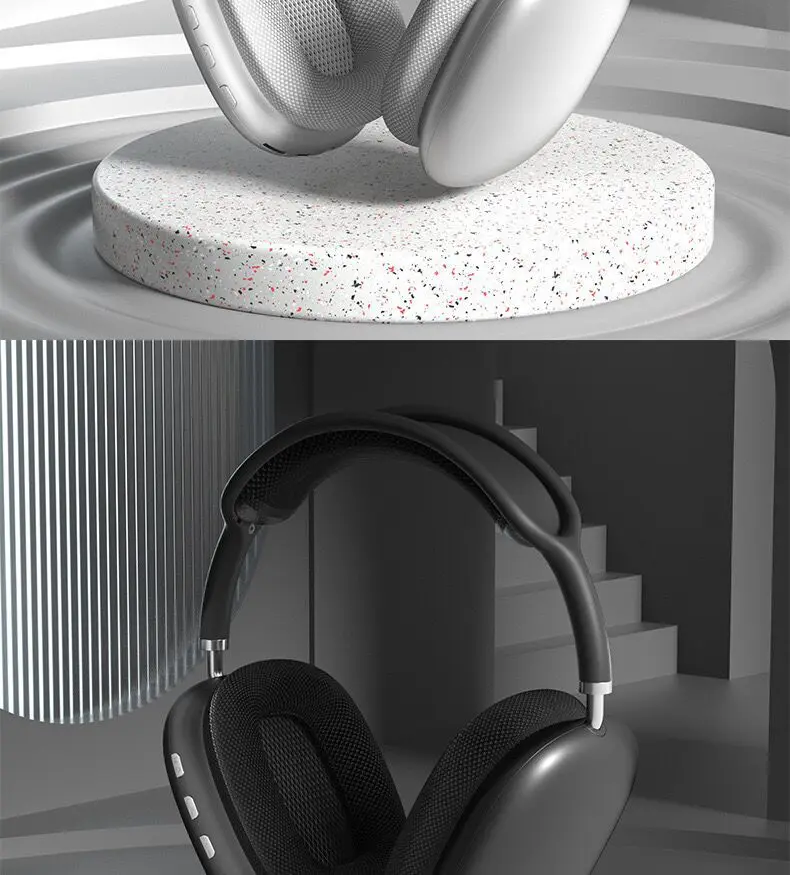 P9 Pro Max Over-Ear Noise-Canceling Wireless Earphones IPX3 Waterproof Type-C Charging LED Battery Indicator for 5.0