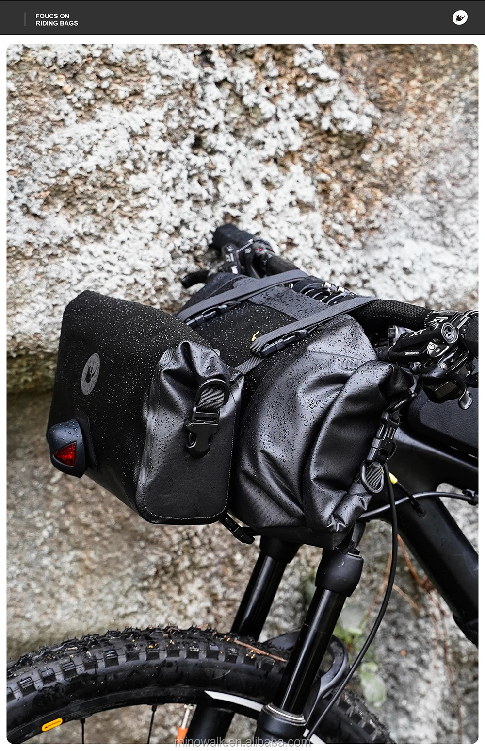Rhinowalk Bike Handlebar Bag Set Waterproof Bicycle Front 