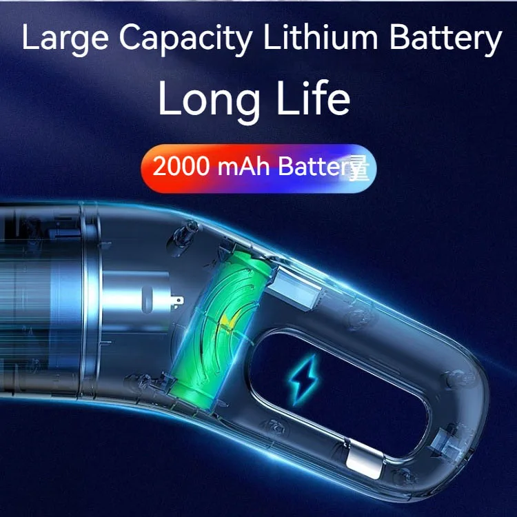 Highpower 120w 10000pa Car Vacuum Cleaner Wireless Charging Handheld