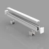 grey plastic end caps milky diffuser cover silver U ahape aluminum channel for led hard strip light housing