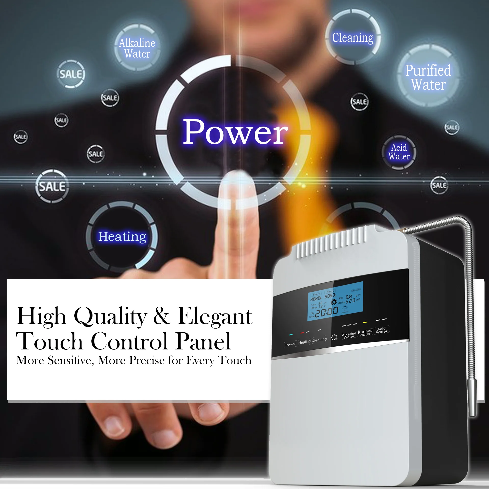 EHM Ionizer industrial alkaline water machine with good price for health-8