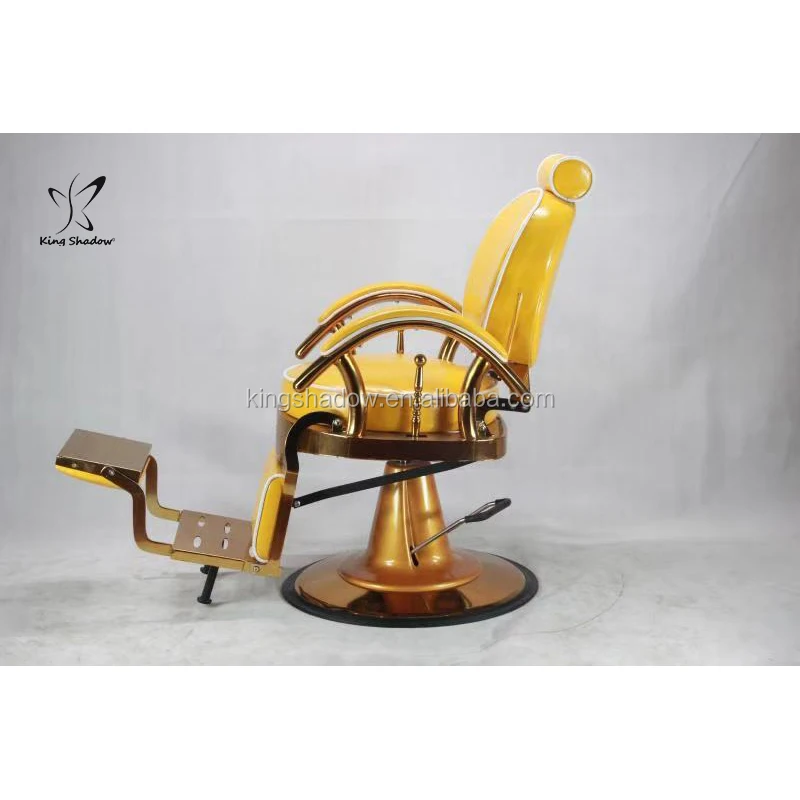 Yellow Colour Customized Used Barber Chairs Cheap Barber Chair For