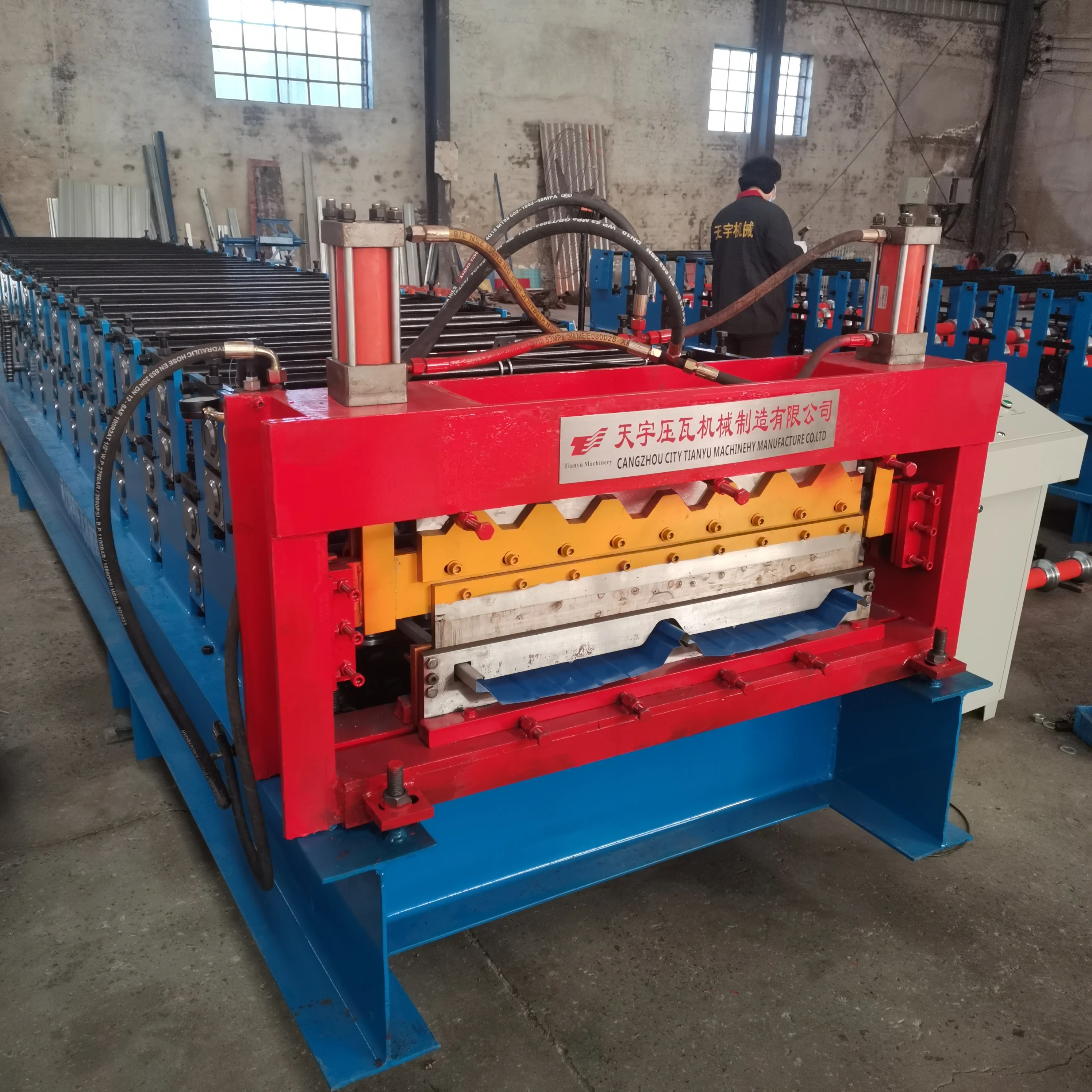 Cold Joint Hidden Roof Panel Roll Forming Machine In Store Fast ...