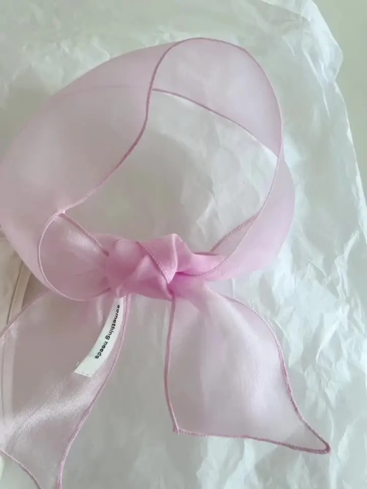 High Quality Pure Color Silk Scarves for Ladies Beautiful Organza