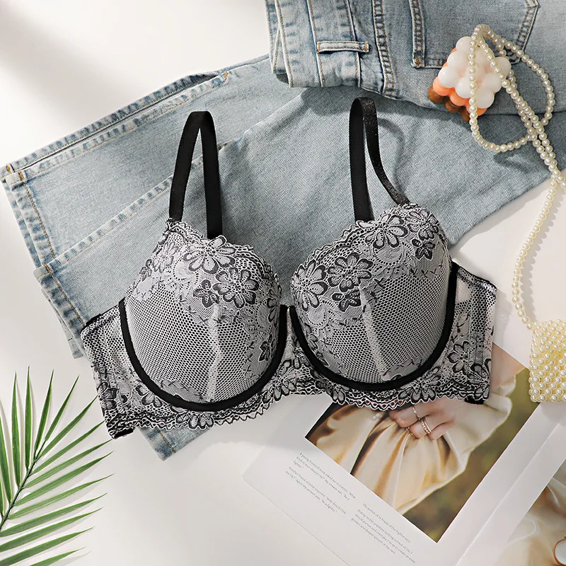 Wholesale New Arrival High Quality Women's Underwear  Thin Mesh Sexy Lace Bras Ladies Underwear Manufacture OEM Supplier