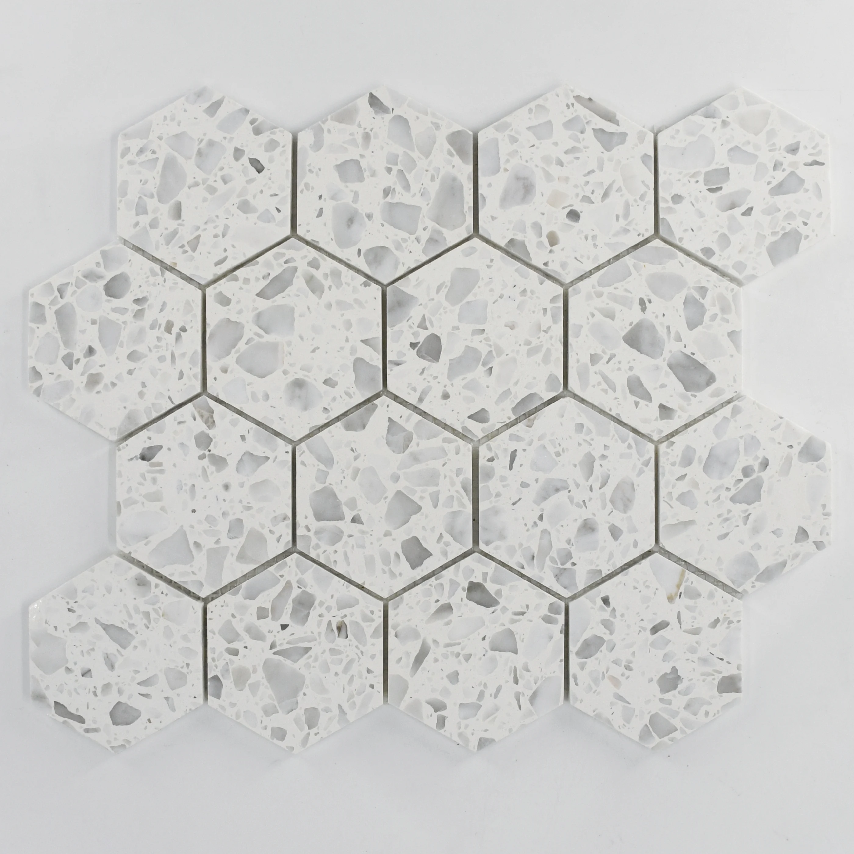 product irregular shape colorful terrazzo look mosaic tiles decorative background stone bathroom kitchen mosaic wall390-5